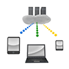 Cloud environment-Internet | Mobile | Free illustration material