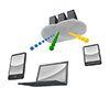 Cloud Computing --Internet ｜ Mobile ｜ Free Illustration Material