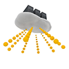 Cloud Server-Internet ｜ Mobile ｜ Free Illustration Material