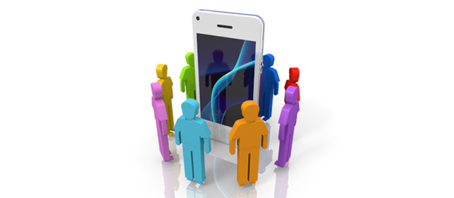 Social Platform-Smartphone / Illustration / Application / Photo / Free Material / Mobile / Photo / Server / Net