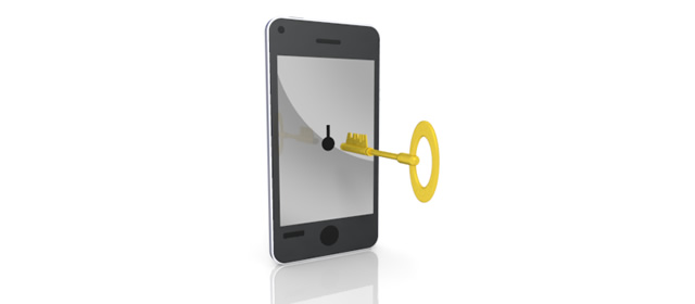 Lock your smartphone-smartphone / illustration / application / photo / free material / mobile / photo / server / net