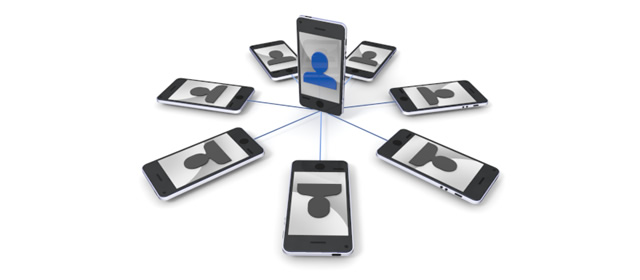 Social Network-Smartphone / Illustration / Application / Photo / Free Material / Mobile / Photo / Server / Net
