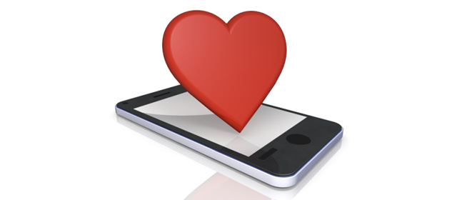Heart / Smartphone-Smartphone / Illustration / Application / Photo / Free Material / Mobile / Photo / Server / Net