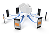 User Information --Cloud System --Internet ｜ Mobile ｜ Free Illustration Material