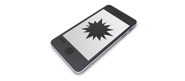 The screen cracks-Smartphone-Smartphone / Illustration / Application / Photo / Free material / Mobile / Photo / Server / Net